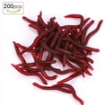thumbnail image 4 of Appât de Pêche, Appât Mou, Caoutchouc Rouge Durable Respectueux de l'Environnement 4cm pour la Pêche, 4 of 8