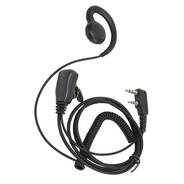 Auriculares Walkie Talkie Auriculares con Micrófono de Radio Bidireccionales con Cabeza K Giratoria de 180 para Walkie Talkie para UV-5R