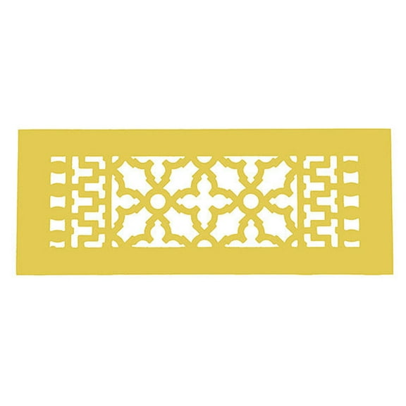 Reggio Registers 614-Anh Scroll Series 4" X 12" Floor Grille - Gold