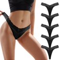thumbnail image 2 of YDFCWXW Sexy G String Thong for Women Underwear Thongs Breathable Panties Black, XL, 2 of 5