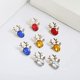 thumbnail image 2 of Pendientes de botón Pendientes de Navidad Pendientes de botón hipoalergénicos Lindos regalos de joyería para niñas, 2 of 2