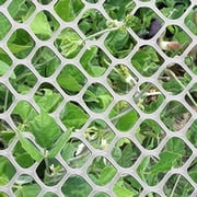 V Protek Plastic Poultry Fence- 3x15ft High Strength Poultry Netting,Chicken/Racoons/Gophor/Snakes Net Fence ,2/5 Mesh,White