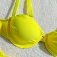 thumbnail image 7 of Linfrsh Bikini Set for Women Two Piece Swimsuits V Neck High Waist Crisscross Back Straps Womens Swimwear Yellow,M, 7 of 7