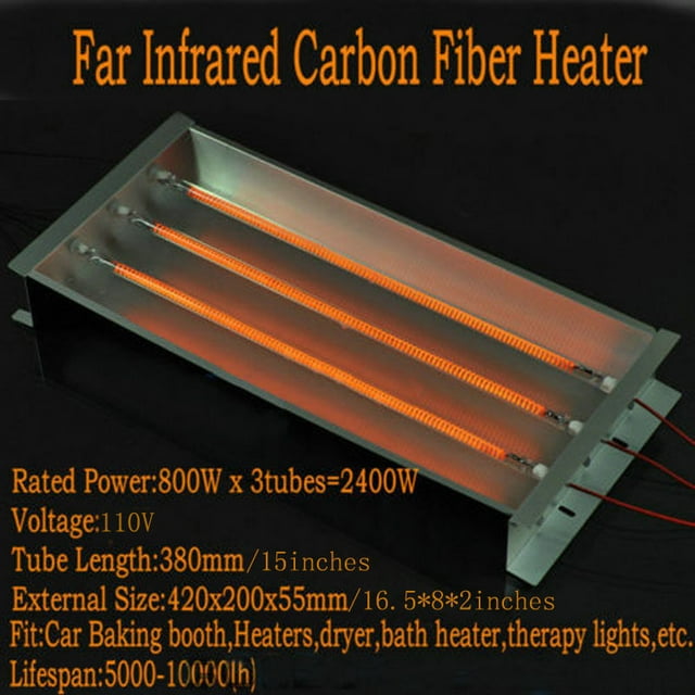 INTBUYING Spray/Baking Booth Infrared IR Paint Curing Heating Lamp 2400w