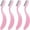 pink, variant on ACDANC 4 Packs Folding Eyelash Comb,Stainless Steel Metal Teeth Eyebrow Separator Comb Lash&Brow Makeup Applicator Brush Professional Tool for Define Lash