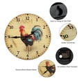 thumbnail image 4 of 12”MDF Wall Clock - Rooster, 4 of 4