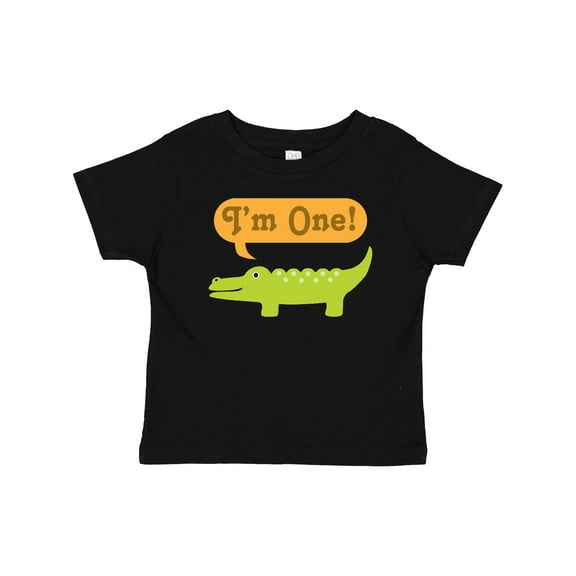 Inktastic 1st Birthday Alligator Jungle Boys or Girls Baby T-Shirt