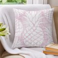 thumbnail image 3 of Pillow Covers 20x20 Set of 2, Purple White Pineapple Throw Pillow Covers Decorative Couch Cushion Cover, Tropical Summer Botanical Fruits Microfiber Soft Pillowcases for Bedroom Living Room Sofa, 3 of 9