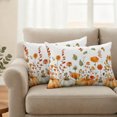 thumbnail image 6 of Outdoor Pillow Covers 20x12 Set of 2, Orange Green Fall Waterproof Patio Throw Pillow Covers for Couch Sofa Chair, Thanksgiving Pumpkins Maple Leaf Decorative Pillowcases for Throw Pillows, 6 of 9