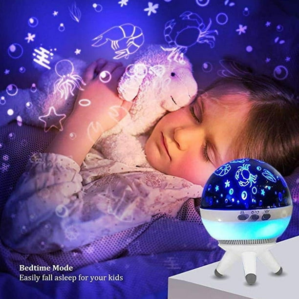 Lampe de projection multicolore, étoiles de rêve colorées et veilleuse lune pour  enfants, lumière à effet fantaisie, pour éclairage de chambre ou décoration  de chambre d'enfant 