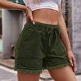 thumbnail image 2 of FLMEI Stretchy Denim Shorts for Women/Jean Shorts for Women Denim/Pull on Denim Shorts for Women/Baggy Denim Shorts Women/Jean Shorts Womens Stretchy/Elastic Waist Jeans S-XXL, 2 of 9