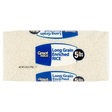 Great Value Long Grain Enriched Rice, 5 Lb