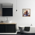 thumbnail image 4 of Stupell Industries Contemporary Bathtub Bear with Graffiti Brown Floating Frame Canvas Art, 18 x 18, by Leon Devenice, 4 of 8