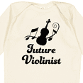 thumbnail image 4 of Inktastic Violin Music Future Violinist Gift Boys or Girls Long Sleeve Baby Bodysuit, 4 of 5