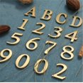 thumbnail image 4 of Pegatina Letras y Números Autoadhesivos de Latón Soild 2.6 Pulgadas para Señalización de Dirección d, 4 of 9
