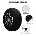 thumbnail image 4 of XMXY Purple Gaming Console Spare Tire Cover, Universal Waterproof Cover for Jeep RV Tire Wheel Protection, 16 inch, 4 of 8
