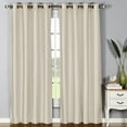 thumbnail image 3 of Jane Faux Silk Grommet Curtain Panels, 3 of 7