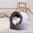 thumbnail image 2 of Cat Caves for Indoor Cats Plush Warm Kennel Cat Cave A, 2 of 5