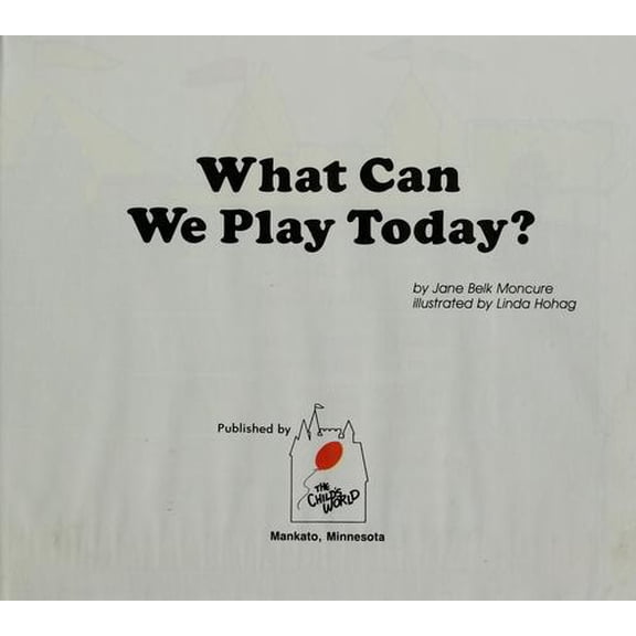 Pre-Owned What Can We Play Today? (Hardcover) 9780516057422