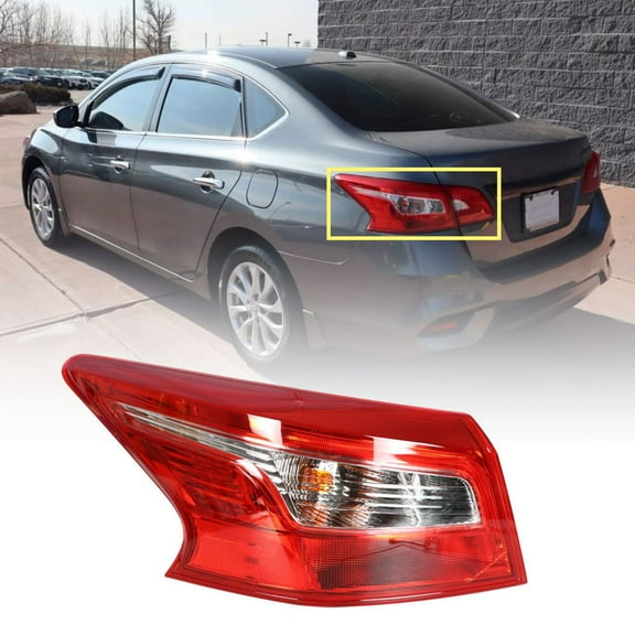Outer LED Tail Light Brake Lamp Driver Left Side Fit for Nissan Sentra 2016-2018