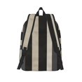 thumbnail image 4 of Casual Canvas Backpack Without Interlayer Large Capacity Stick Bag Design For Outdoor Shopping Office Outdoor Sports Pale Violet Grey Stripe_2 Small, 4 of 7