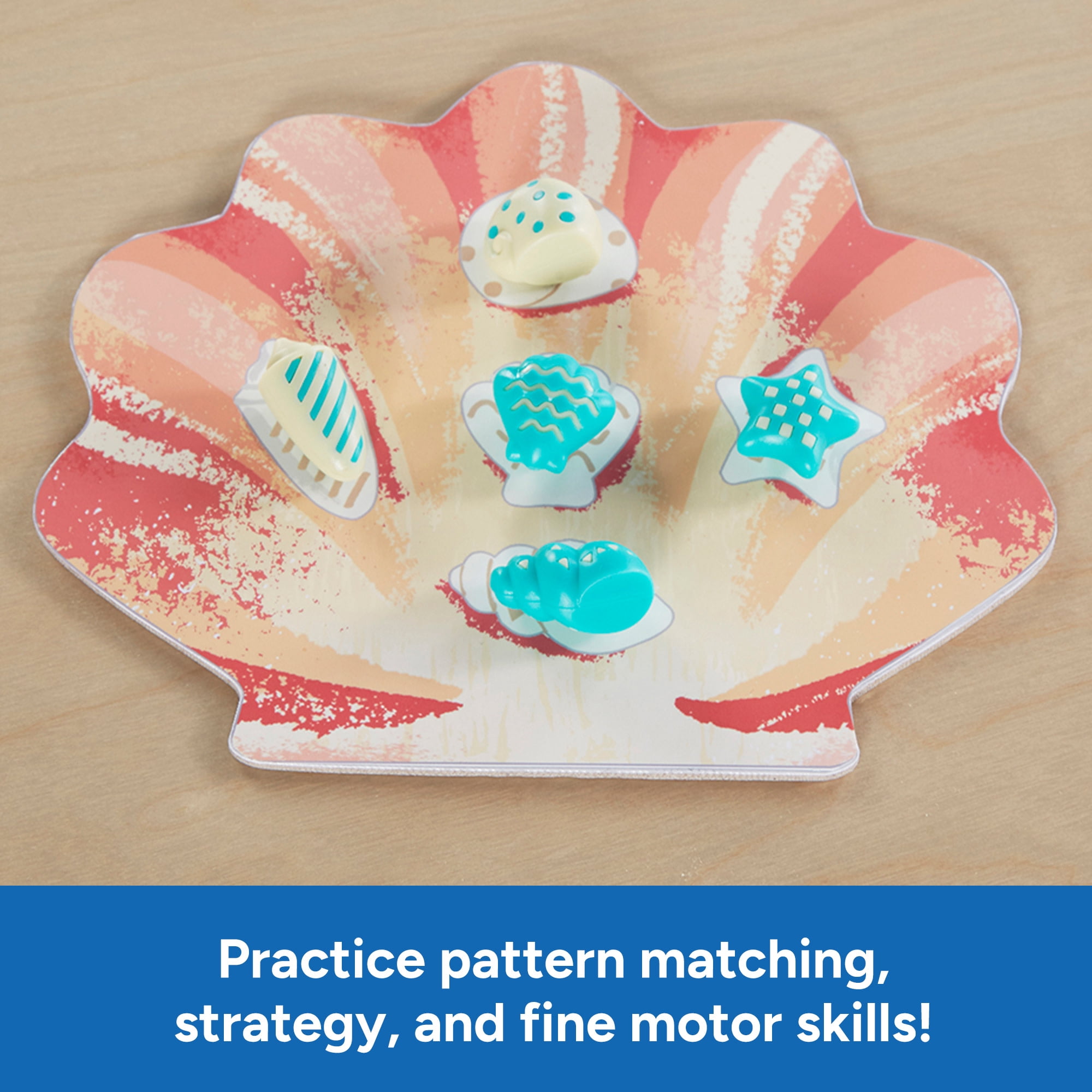 Educational Insights Sophie's Seashell Scramble, Pattern Matching Board Game, Kids Ages 3+