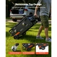 thumbnail image 5 of KFFKFF 28-Inch Gas Griddle with Dual Burners, Foldable Flat Top Grill with Wheels, 30000 BTU Propane Griddle for Outdoor Cooking, Ideal for Frying, Grilling, Stir-Frying, and BBQ, Pulse Ignition, 5 of 9