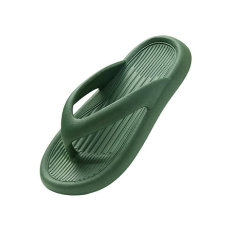 

Colisha Mens Beach Shoes Clip Toe Flip-flops Slippers Pool Breathable Slides Slip On Casual Shoe Green 7.5-8