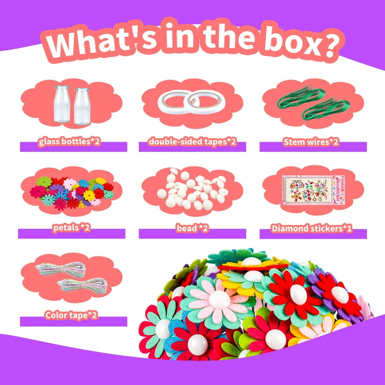 Girls Toys Gifts Age 6 12 Kids Arts Crafts Flower Kits for 7 11