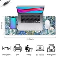 thumbnail image 5 of Long Mouse Pads for Desk,Pioneer Flower Floral Print Pattern Desk Mats on Top Of Desks, Desk Mouse Pad Extra Large with 3mm Non-Slip Base and Stitched Edge for Gaming,Office,Work,Home 31.5"x11.8", 5 of 6
