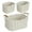 White, variant on BinKFF Cute Woven Basket with Handles – Storage Baskets for Organizing, Decorative Woven Baskets for Shelves, Cotton Rope Storage Cube Bins for Toys, Books, and Towels