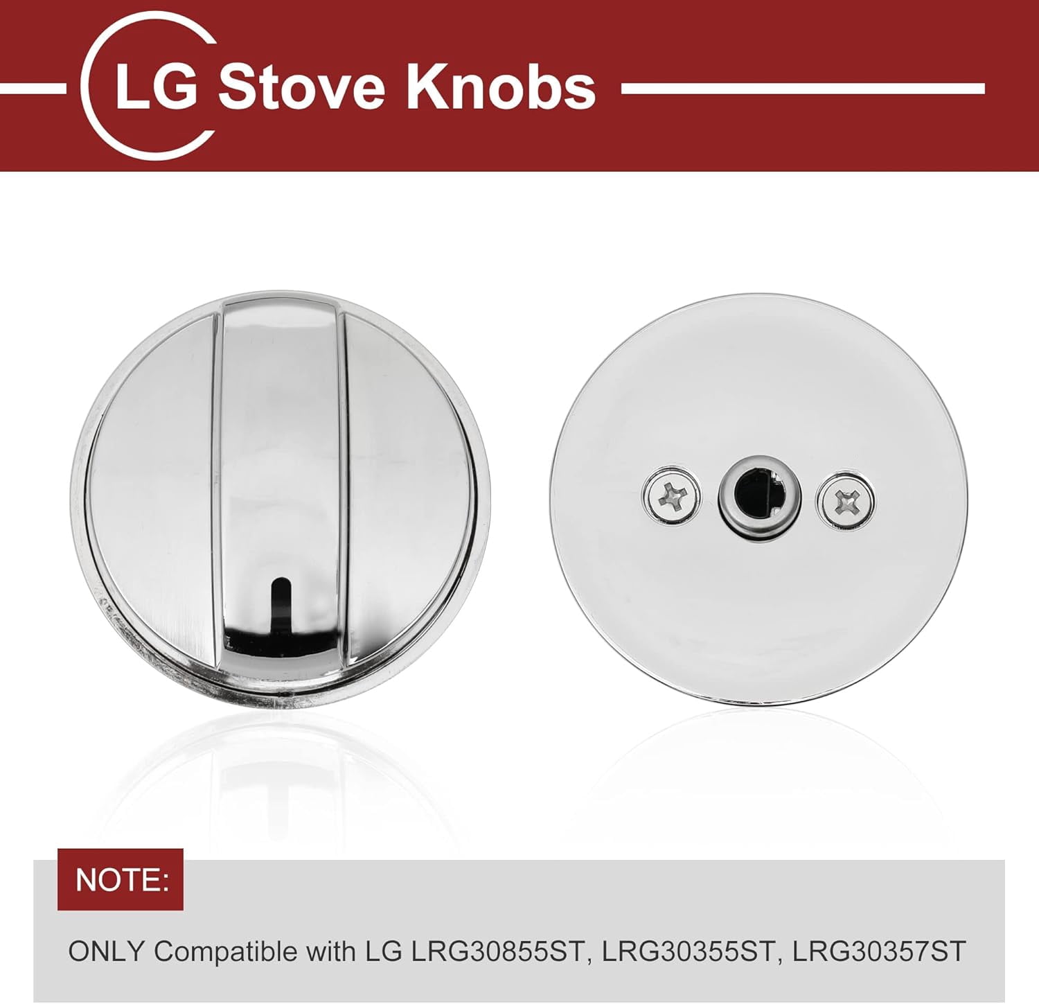 Feikeer 4-Pack EBZ37189611 Gas Stove Knobs and 1-Pack EBZ37189609 Oven Knob Replacements for LG Series
