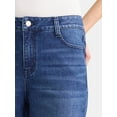 thumbnail image 4 of Time and Tru Women's Wide Cuff Jeans, 29” Inseam, Sizes 0-22, 4 of 5