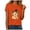 Orange, variant on Akiihool Halloween Shirt Women Plus Size Halloween Shirts for Women Pumpkin Graphic Tshirt Fall Casual Short Sleeve Tee Tops (Orange,M)