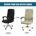 thumbnail image 2 of Office Chair Covers, Stretch Computer   Modern Simplism Style High Back Chair Slipcover (Beige), 2 of 6