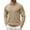 Khaki, variant on Men's Knitted Polo Shirt Half Zip Sweater Long Sleeve Casual Vintage Sweatshirt Lightweight Striped Golf Tops