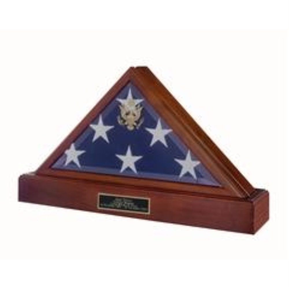 Triangle Flag Display Case Memorial Flag Case