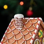 Large Christmas Village Gingerbreads House LED Christmas Gingerbreads House for Seasonal Home Accent