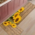 thumbnail image 3 of Sunflower Kitchen Decor Kitchen Rugs Set of 2 Rustic Kitchen Mats Rugs Non Skid Washable Anti Fatiguee Farmhouse Style Doormat Carpet for Bedroom Bathroom Living Room 19.7x31.5in+19.7x47.2in, 3 of 6