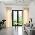 thumbnail image 5 of Polyester Window Tulle Voile Curtain Bedroom Living Room Decor (Beige), 5 of 5