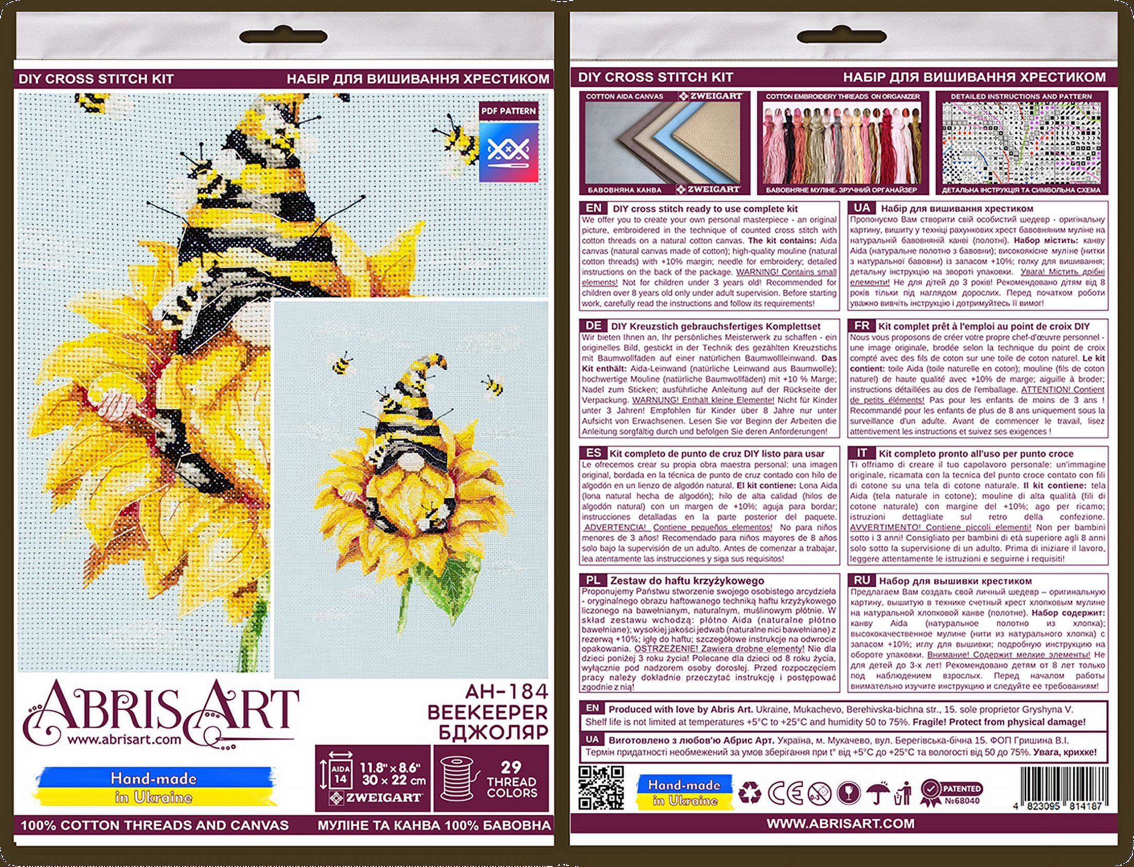 Counted Cross-stitch kit - Beekeeper AH-184