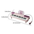 thumbnail image 3 of Piano Électronique Rose pour Enfants avec 37 Touches et Microphone Jouet Musical Éducatif Précoce avec Fonctions de Rythme et de Tonalité, 3 of 7