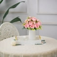 Blosmon Peony Artificial Flowers Bouquet for Wedding Party Table
