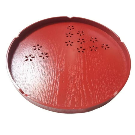 

Serving Tray Wooden Tray Japanese Style Home Hotel Guest Room Dish Red 30cm