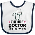 thumbnail image 3 of Inktastic Future Doctor Like My Mommy Girls Baby Bib, 3 of 4