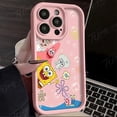 thumbnail image 3 of Funda de teléfono de silicona con estampado mate para iPhone, carcasa protectora de Anime SpongeBobs para iPhone 14, 15 Pro Max, 13, 12, 11, X, XS, XR, 7, 8 Plus, SE 2020, 3 of 5