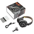 thumbnail image 2 of Keyboarant 5 .0 Wireless Headset Graffiti Foldable Sports Game Headphones for Mobile Phone Black Gold, 2 of 6