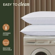 Eurotex Gel Infused Foam Bed Pillows - Gel Cooling Pillow for Back, (Size 12x20 PK-2)