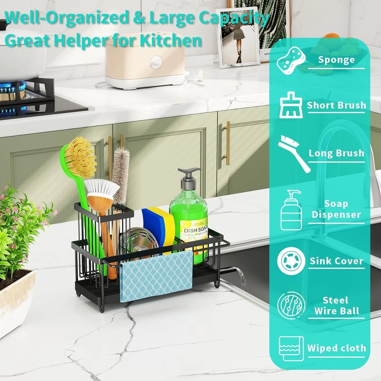 Bevtee Stainless Steel Sink Caddy and Sponge Holder photo 5