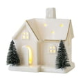 thumbnail image 2 of Estatua iluminada de cerámica para decoración navideña, escultura artesanal, figura de mesa, adorno navideño para festival, estantería de escritorio 115 cm x 85 cm x 123 cm, 2 of 8
